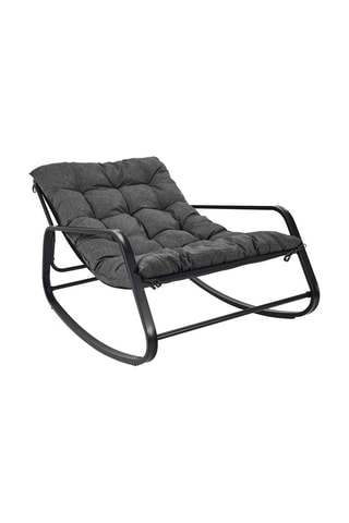 Fauteuil à bascule Miami - 
Gris et noir