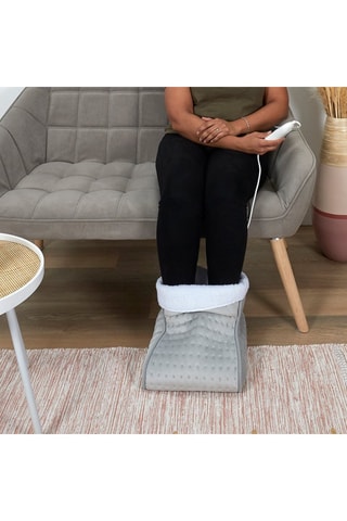 Chauffe-pieds électrique - Gris - 30 x 30 cm