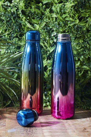 Bouteille de transport en acier inoxydable - 50 cl - Modèle aléatoire