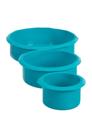 3 moules à gâteaux en silicone - Modèle aléatoire - 7,5/13/18 cm