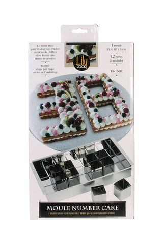 Moule à cake et 12 cubes - 13 pièces