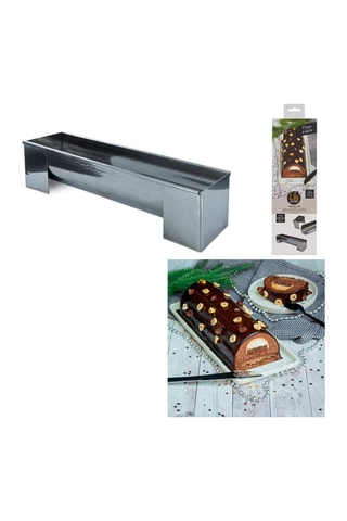 Moule à bûche en acier inoxydable - 30 cm
