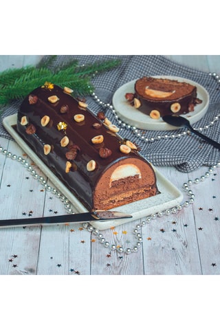 Moule à bûche en acier inoxydable - 30 cm