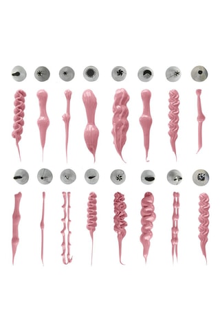 16 douilles en acier inoxydable  -  3 x 4 cm