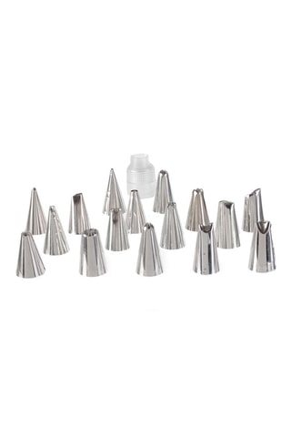 16 douilles en acier inoxydable  -  3 x 4 cm