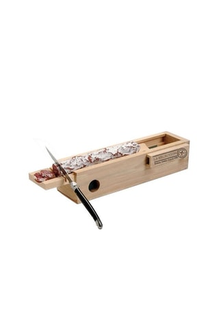 Cave à saucisson et couteau - Bois