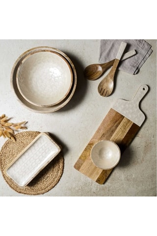 Planche apéro en bois de manguier Nerina - 58 x 19 x 1,5 cm