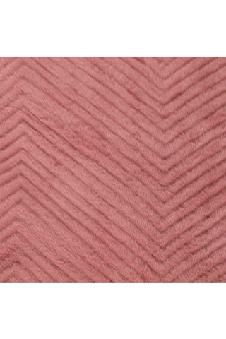 Plaid fourrure et sherpa - Vieux rose et blanc - 140 x 200 cm