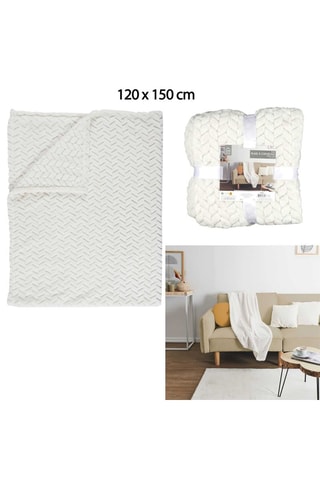 Plaid - Beige - 120 x 150 cm