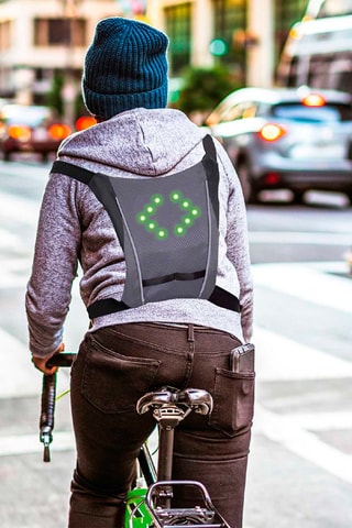 Gilet clignotant Led sans fil - Gris