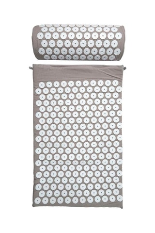 Tapis d'acupression avec housse - Gris