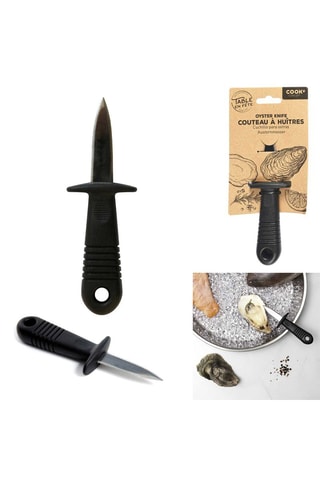 Couteau à huîtres en acier inoxydable - Noir