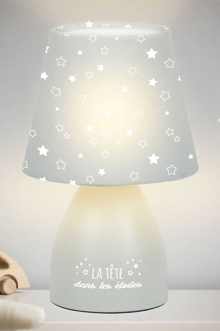 Lampe à poser - Gris et blanc