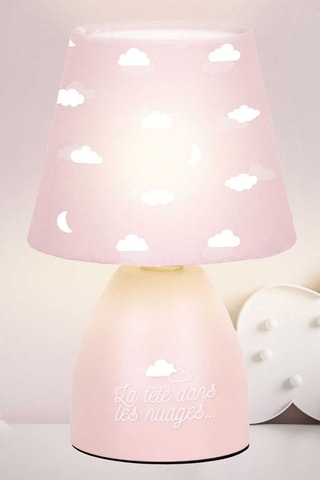 Lampe à poser - Rose et blanc