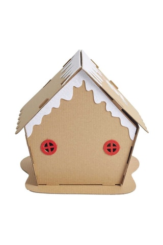 Maison de Noël à construire et décorer - Marron - Modèle aléatoire