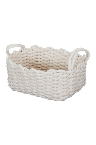 3 paniers tricot - Blanc