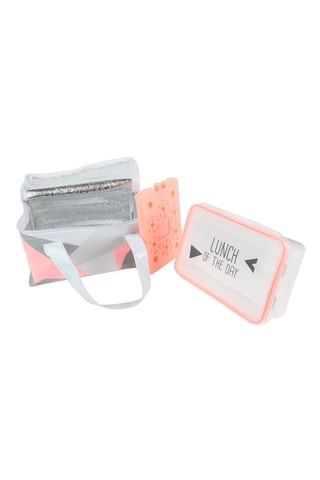 Lunch bag isotherme avec lunch box - 22,8 x 15,5 x 27,5 cm