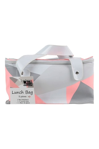 Lunch bag isotherme avec lunch box - 22,8 x 15,5 x 27,5 cm