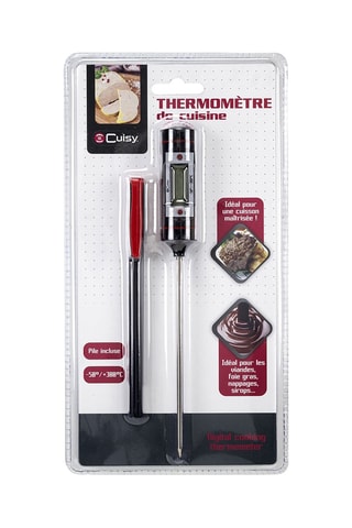 Thermomètre digital de cuisine en acier inoxydable