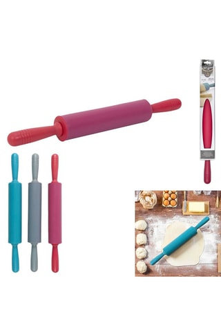 Rouleau à pâtisserie en silicone - Coloris aléatoire