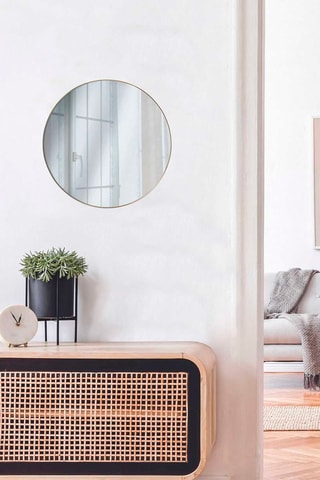 Miroir rond - 55 cm - Doré