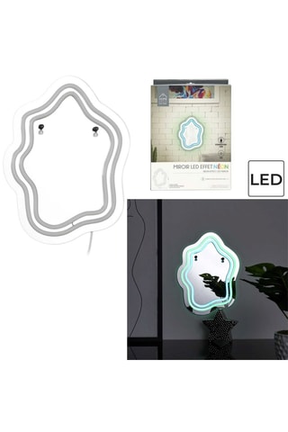 Miroir LED effet néon