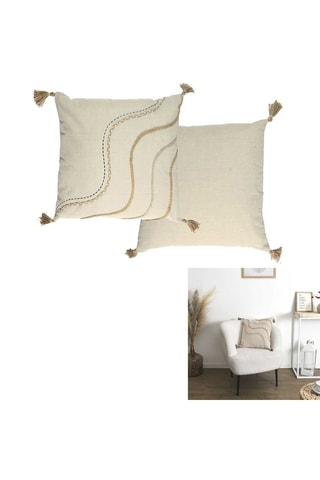Coussin - Beige - 40 x 6 x 40 cm