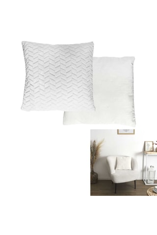 Coussin - Blanc - 40 x 8 x 40 cm