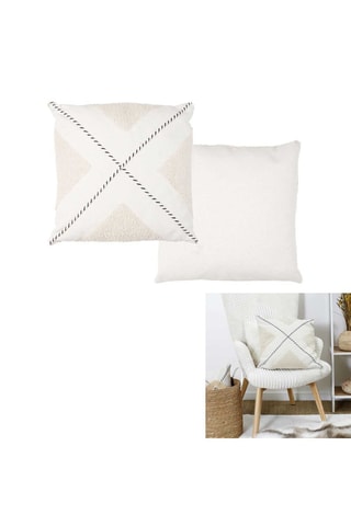 Coussin - Beige - 40 x 10 x 40 cm