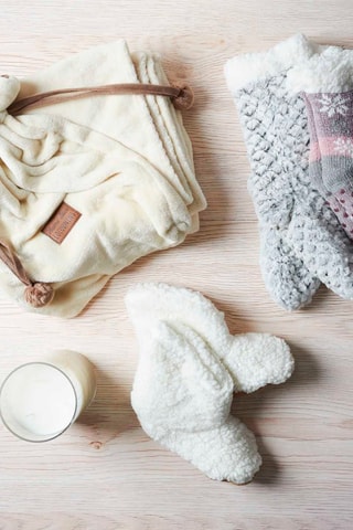 Chaussettes Sherpa - Gris