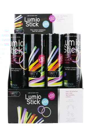 100 bracelets fluo lumineux - Multicolore