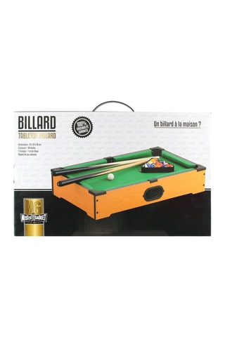 Table de billard miniature - Vert et marron