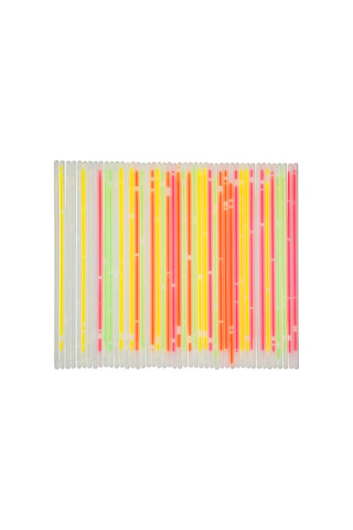 50 bâtonnets fluorescents - Multicolore