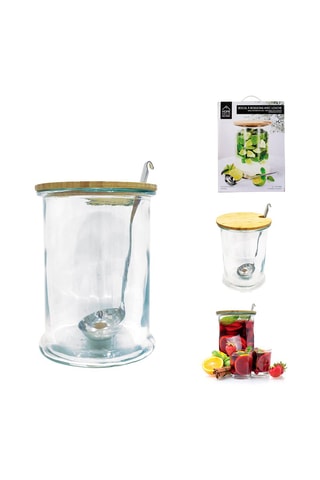 Bocal à boisson avec louche en acier inoxydable - 5 l