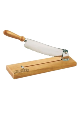 Trancheuse à pain en bois et acier inoxydable