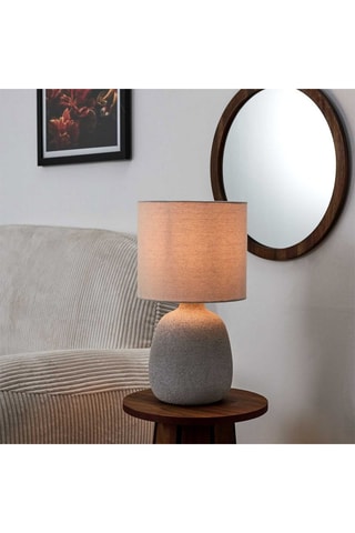 Lampe de table en céramique - Argenté