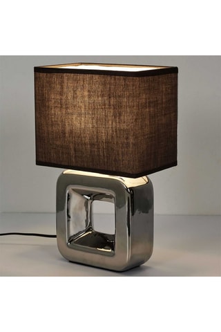 Lampe à poser - Anthracite et argenté