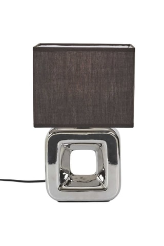 Lampe à poser - Anthracite et argenté