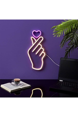 Lampe LED à effet néon - Rose