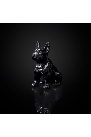 Escultura Bulldog Preto - 20 cm
