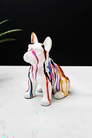 Escultura Bulldog Multicor - 20 cm