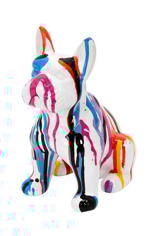 Escultura Bulldog Multicor - 20 cm