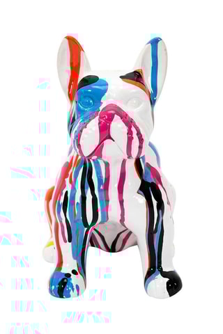 Escultura Bulldog Multicor - 20 cm