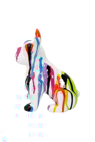Escultura Bulldog Multicor - 20 cm