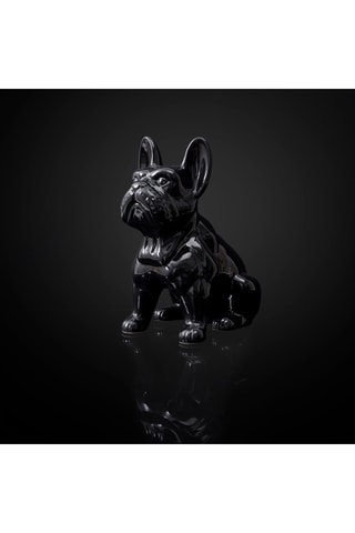 Escultura Bulldog Preto - 30 cm