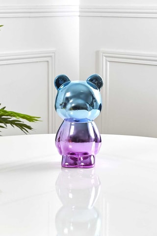 Escultura de urso Crazy - 11,2 x 11,2 x 21,5 cm
