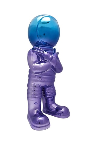 Escultura de astronauta - 15,5 x 11 x 33 cm