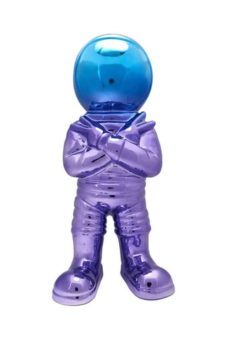 Escultura de astronauta - 15,5 x 11 x 33 cm