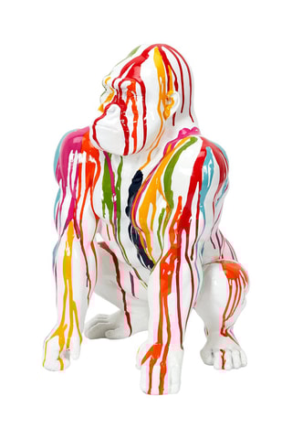 Escultura Gorila Multicor - 46 cm