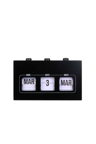 Calendário Flip-Flap Preto